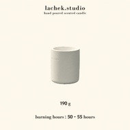 LACHEK | Scented Candle White Concrete Jar Handpoured Colorful Lilin Wangi Aroma Candle Gift Set 190g【 READY STOCK 】香薰蜡烛