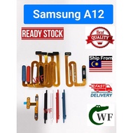 For Samsung A12 A125F Power On Off Fingerprint Button Volume Button Volume Ribbon Flex A12 Button Br