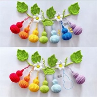 Wool Crochet Crochet Colorful Gourd Gourd Baby Car Hanger Handmade diy Material Pendant meaning Acce