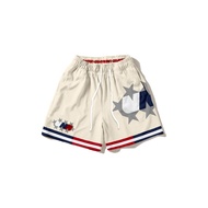 Casual Shorts Undrafted "DREAM OLYMPIC" Mesh Men Short (Cream)
 Preppy Style Sports Shorts 2026 New 