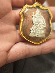 泰國佛牌四面神70真金壳，龍婆史，有手贊符，有卡