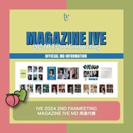 IVE 2ND FANMEETING 2024 MAGAZINE IVE MD 周邊 小卡 代購