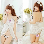 *KRS* Pakaian Lingerie Sexy Bahan Licin Dingin Cosplay/Pakaian Wanita Seksi / pakaian malam Wanita