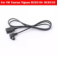 Car Aux Usb Cable Fits For VW Touran Tiguan RCD510+ RCD310 Aux Audio Cable 4Pin CD Changer Player Ad