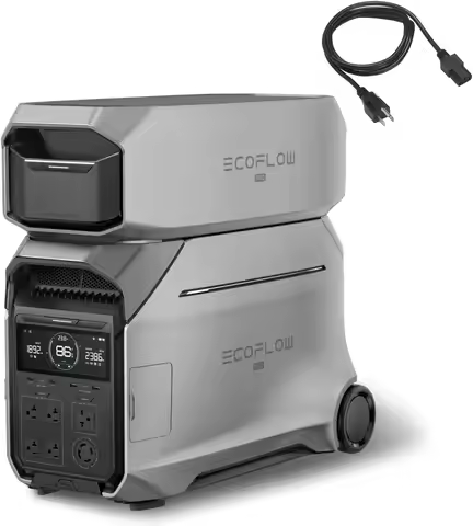 EF ECOFLOW Portable Power Station with Extra Battery 4000W AC Output Solar Generator for Home Campin