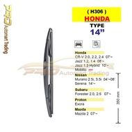 Japan Silicone Car Rear Wiper 10 / 12 / 14inch For Honda Ford BMW Nissan Suzuki Mitsubishi Subaru Or