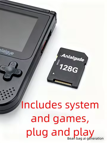Analogue Pocket Plug & Play Game Card (128GB) - Preloaded OS 2.5, 10,000+ Games for GBA/GB/GBC/SNES/