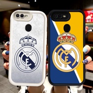 N112 Real-Madr Silicone Black White Casing for OPPO A11K F7 F9 Pro A12 A5S A12S A7 F5 Case