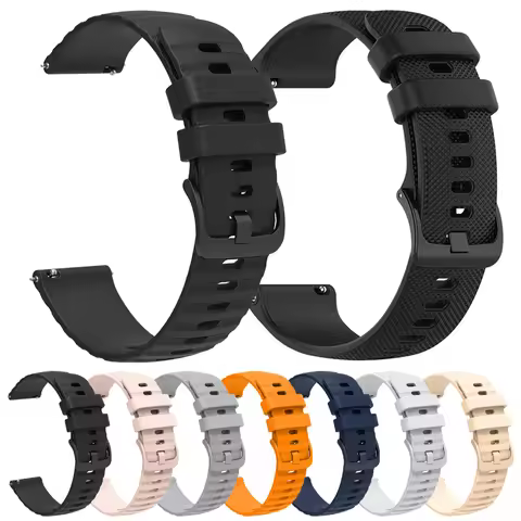 20mm 22mm Silicone Strap For Garmin Venu 3 2 Band Forerunner 265 255 165 M Vivoactive 4 Bracelet Ven