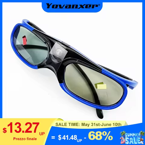 2026 Active Shutter Eyewear DLP-Link 3D Glasses USB Rechargeable for DLP LINK Projectors Xgimi Optom