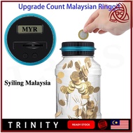 Malaysian Ringgit MYR Syiling Counting Coin Piggy Bank Coin Box Electronic Digital LCD Display Counting Money Saving Jar