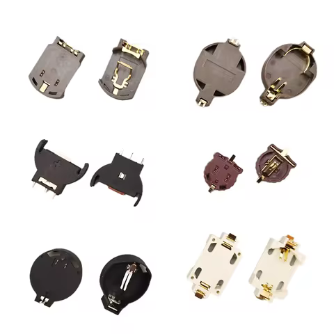 5/10Pcs Button Battery Socket Holder Case CR1220 CR1225 CR2025 CR2032 Coin Cell Battery Storage Orga