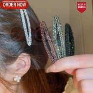 GG Women Korean INS Ellipse Rhinestones Hair Clip / Popular Girls Shiny Rhinestone Hairpins / Daily 