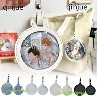 QINJUE Badge Bag, Multi-Color 58/75mm Badge Display Bag, Gift Round Waterproof PVC Badge Protector