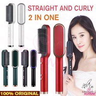 100% original KSKIN Hair Straightener Comb 2 in 1 Hair Straightener and Curler  Malaysia plug Hair S