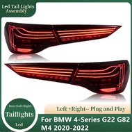 LED Taillights For BMW G22 G23 G26 G82 M4 CSL  4 Series Rear Tail Light Turn Signal Lamp Car Accesso