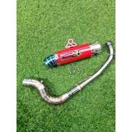Daeng sai4 Pipe canister conical open specs exhaust Pipe for Wave 125 Xrm 110/125 Wave 100/110/115 R