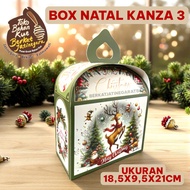 BOX KANZA CHRISTMAS BOX 3 UK.18.5X9.5X21CM CHRISTMAS BOX/ CAKE BOX CHRISTMAS BOX