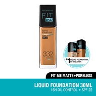 MAYBELLINE Fit Me Matte Liq Foundation SPF 332 Golden Caramel