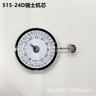 Aksesori Pergerakan Jam Tangan Jenama Baru Asli Swiss Ronda Quartz Movement 515-24D Zon Masa Dwi Per
