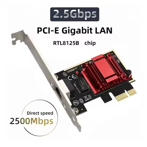 2500Mbps PCI-E To RJ45 I226 RTL8125B Network Card 2.5G Gigabit Ethernet 100/1000/2500Mbps Network Ca