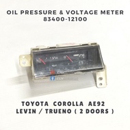 83400-12100 Oil Pressure & Voltage Dash Meter - Toyota Corolla AE92 Levin Trueno 4AGE 4AGZE 16V