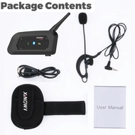 FHJIK XiNOWy V6C PRO Football ผู้ตัดสินชุดหูฟังอินเตอร์คอมแบบมีบลูทูธ1200M Full-Duplex 2 Arbitration