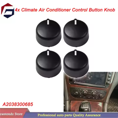 4x Climate Air Conditioner Control Button Knob For Mercedes Benz C-Class W203 C320 C240 C230 2038300