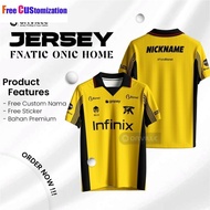 FNATIC ONIC NEW MSC MPL S14 JERSEY / FREE NICKNAME & ONIC STICKER Jersey Custom Name Jersey Tops