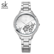 [COD]sk นาฬิกาผู้หญิงนาฬิกาแฟชั่นหรูหราเบาเพชรกันน้ำนาฬิกาผู้หญิงสายเหล็ก 0172