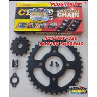 13T/36T-520 TMX150 SUPREMO SPROCKET SET