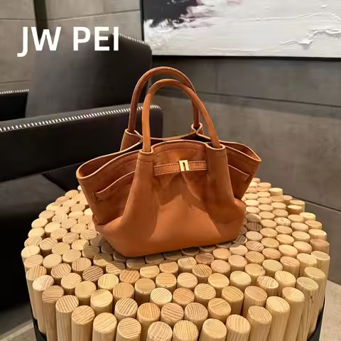JW PEI Hana 2026 Women's Mini Crossbody Bag Designer Tote Bag High Quality Leather Handheld Dumpling