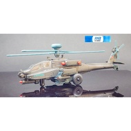 Apache Helicopter Model Airplane With Wheels Soldiers Toys KDW 1:64 Militaty China Attack AH-64D Toy