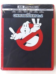 (Brand New) 捉鬼敢死隊 美版鐵盒 Ghostbusters 1 &amp; 2 Steelbook (4K UHD+Blu-ray+Digital)