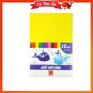Combo of 5 A4 Couche 8-color handmade paper (10 sheets) Hoa Minh NGTC8A4 handmade paper + Vu Hoang H