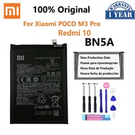 100 Original  BN5A 5000mAh Phone  Xiaomi POCO M3 Pro 5G Redmi 10 Mobile Phone Replacement Batteries 