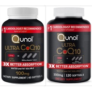 Qunol Ultra CoQ10 100mg 60/120 Softgels | 240 Capsules Naturebell CoQ10 Supplement