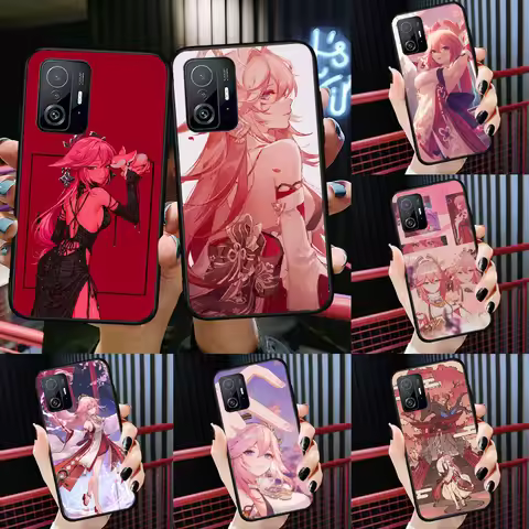 Genshin Impact Yae Miko Case For Xiaomi 14T 11T 12T 13T Pro 13 14 Ultra POCO X7 Pro X3 X5 F3 F5 F6 M