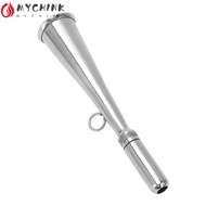 CHINK Boat Fog Horn, 304 Stainless Steel Removable Mouthpiece Handheld Foghorn, Sturdy Structure Sil