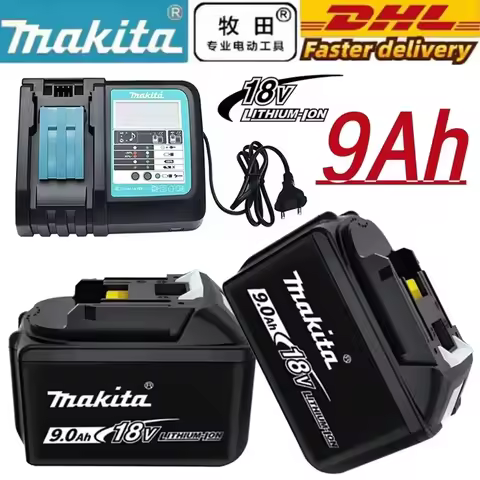 Genuine Makita 18V 9Ah 6Ah 5Ah Rechargeable Battery for Makita Power Tools Li-ion Replacement 18v Ba