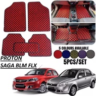 5pcs PROTON SAGA BLM FLX CARPET Full Seat Checkmate Carpet Dadu Karpet Thailand Floor Mat Dice Carpe