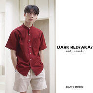 (ไซส์ M-6XL) เสื้อเชิ้ตคอจีน แขนสั้น เสื้อเชิ้ตแขนสั้น ผู้ชาย OXFORD รุ่น CHOW SHORT SLEEVE - RALPH