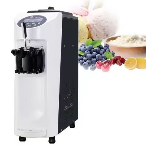 Ice Cream Machine Frozen Yogurt Ice Cream Maker Display Commercial Soft Serve Ice Cream Machine