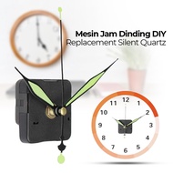 MESIN Diy Wall Clock Machine Replacement Silent Movement Quartz Clock - 5168-S