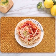 Natural Handmade Woven Seagrass Placemat Coaster Table Mat Rattan Place mat Hand Made Hand-Woven Rec