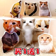 cute plushie plushie plushie pillow Hakimi North-South Mung Beans Kitten Pillow Cat meme Doll Creati