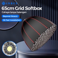 INBEX 65CM Lattern Softbox/ Grid softbox Lighting Studio Pencahayaan Studio Fotografi Livestream Lig