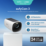 eufy Security eufyCam 3 Add-On Camera 4K Wireless Security Camera with Integrated Solar Panel Face R