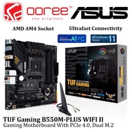 ASUS TUF GAMING B550M-PLUS WIFI II AM4 GAMING MOTHERBOARD COMBO PROCESSOR AMD AM4 RYZEN 5 5500 / AMD
