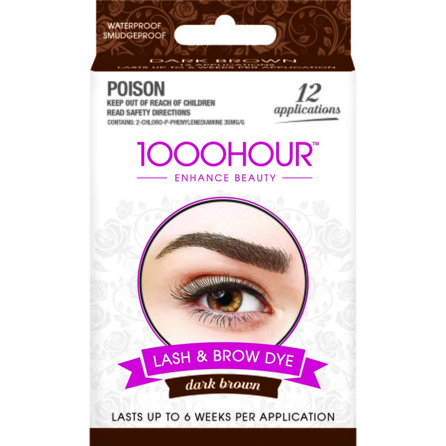 Thuốc Nhuộm Lông Mày Và Mi 1000 Hour Eyelash & Brow Dye Kit 3 Màu Đen - Nâu - Nâu đen